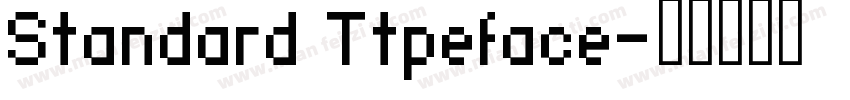 Standard Ttpeface字体转换